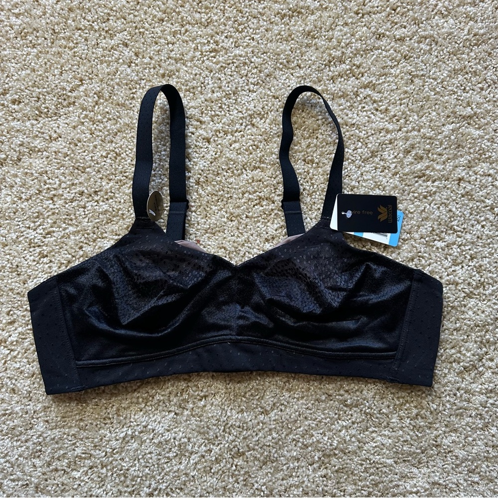 Wacoal How Perfect Wire Free Bra 40C Black Comfort NWT